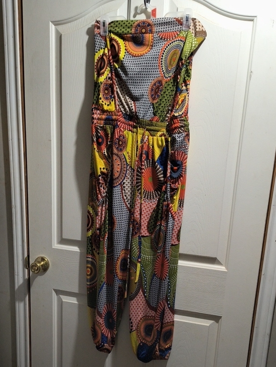 Academic wear Dresses & Skirts - Strapless Multicolor Printed Strapless Dress